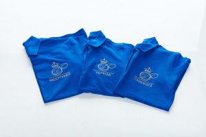 Tricou polo albastru